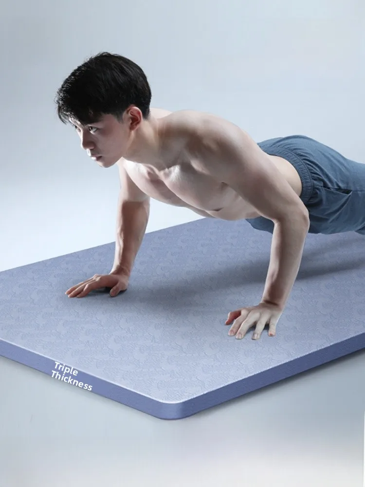 

Pinan Men's Fitn Mat Yoga Mat Thiened Exercise Anti-slip Home Use Jump Rope o Absorption Mat Sports und Mat