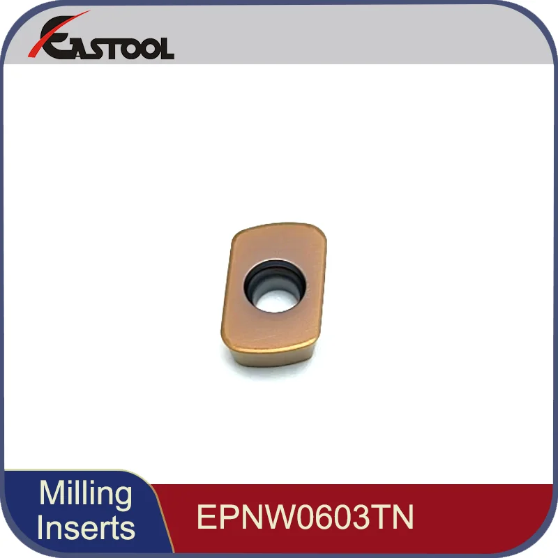 

Fast feed milling inserts epnw0603tn steel stainless steel cast iron rough r2 blade cutting grain