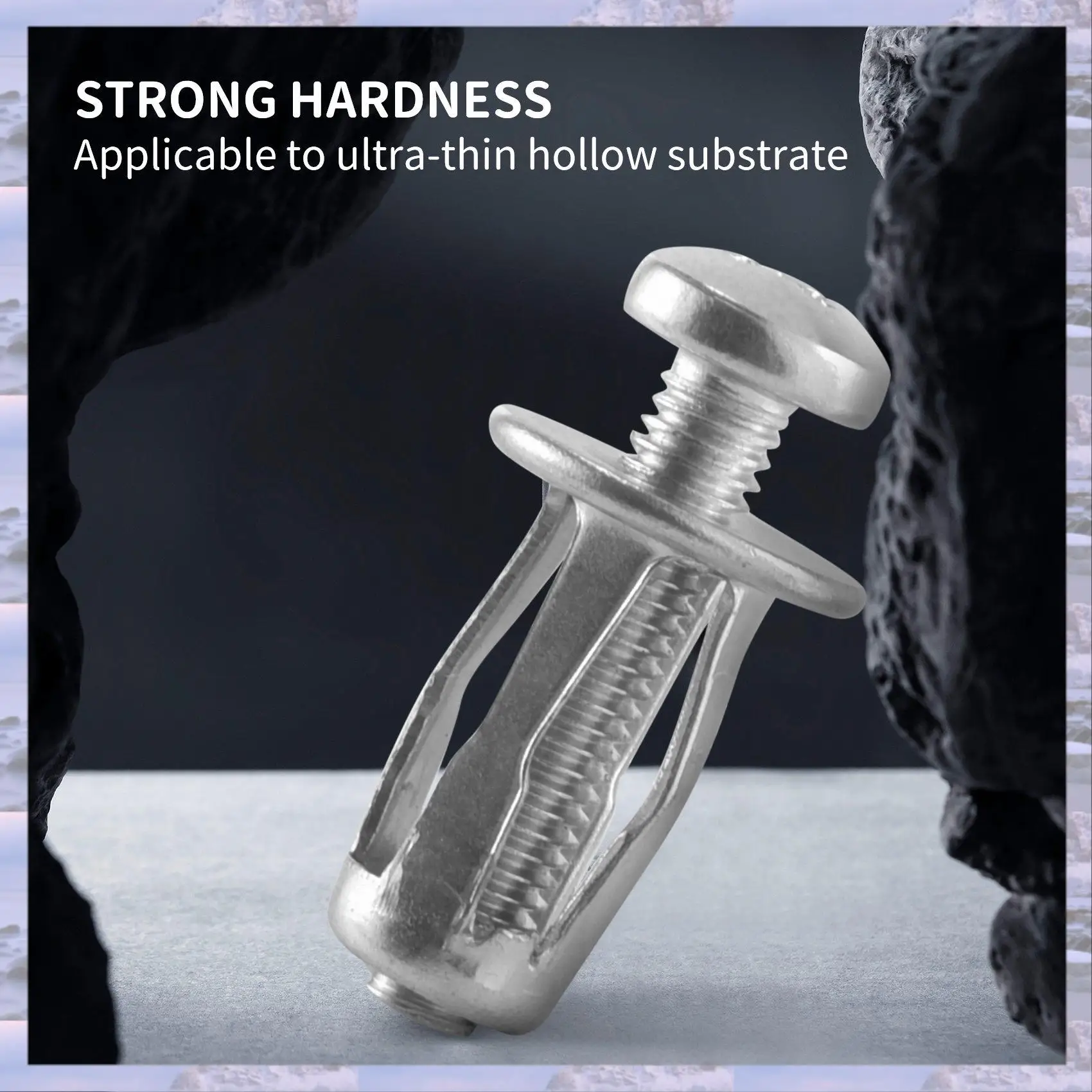 2025-20 Pcs Jack Nuts Car Metal Screw Petal Nuts With Screw For Hollow Wall Iron Skin