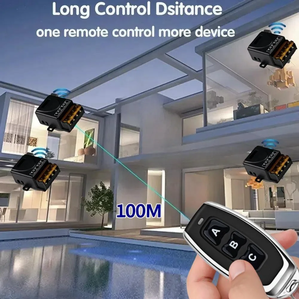 433 Mhz Fernbedienung RF Wireless Schalter AC 110 V 220 V 1CH 30A Relais Empfänger und 3CH Sender für Tür Elektromagnetische Schloss