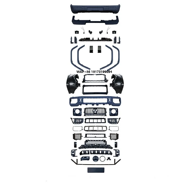 

Suitable for G-Class W464 Retrofit Upgrade W465 G63 Rear Lip Tailpipe Grille Wheel Arch Body Surround Kit