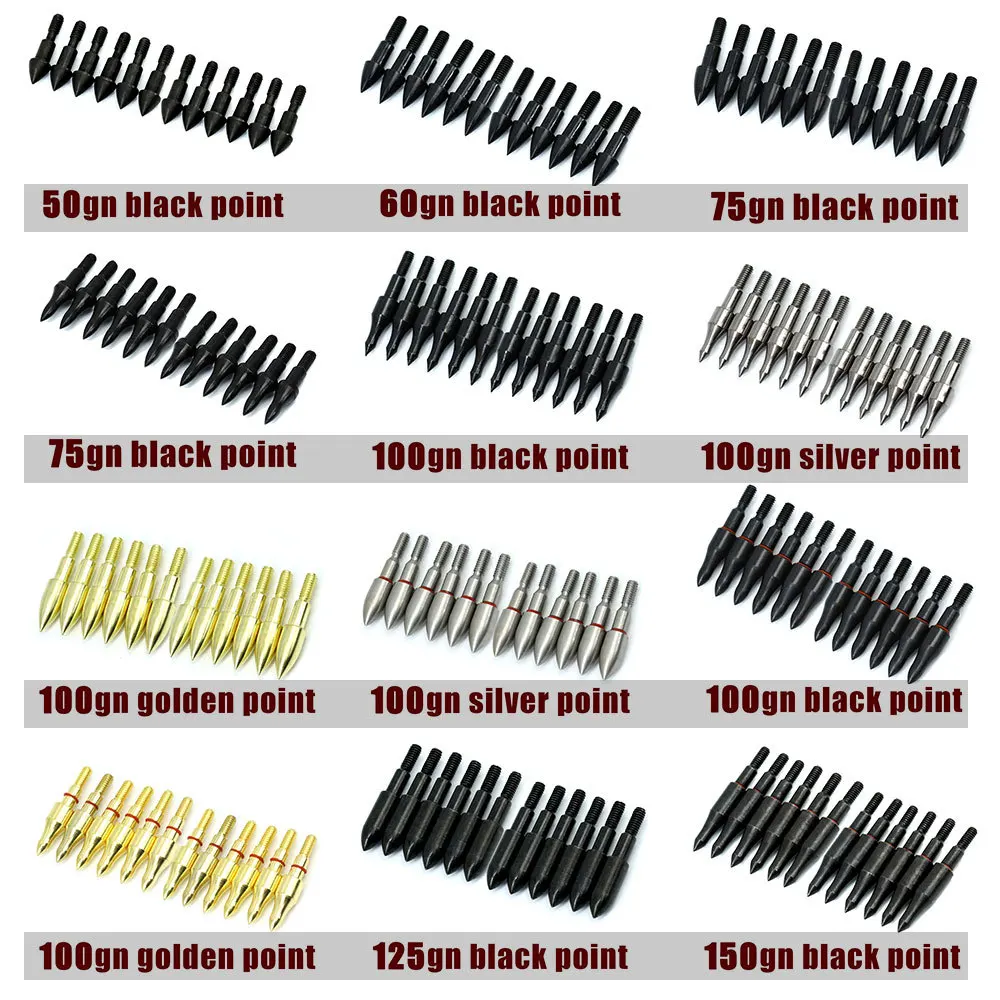 

12/24pcs Arrowhead Target Point ID 4.2/6.2/5.2mm Carbon/Fiberglass Arrow Shaft Shooting Archery Accessories