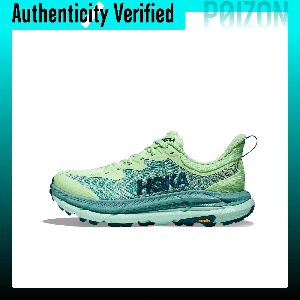 HOKA ONE ONE Mafate Speed 4 Running Shoes Women's Low-top Lime/Dusty Blue 1131056-LGOM
