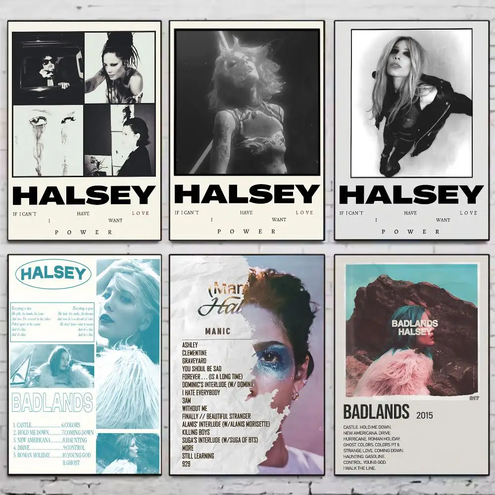Singer H-halsey Back to Badlands Poster Vintage Wall Art Aesthetic Room Decor Print Living Room Bedroom Home Decoration