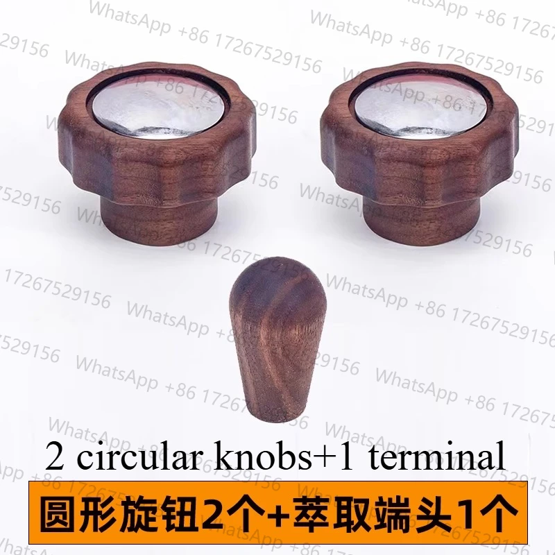 Anillo Antiescaldante para Cabezal de Cafetera V3/MaraX, Perilla de Vapor Modificada de Nogal