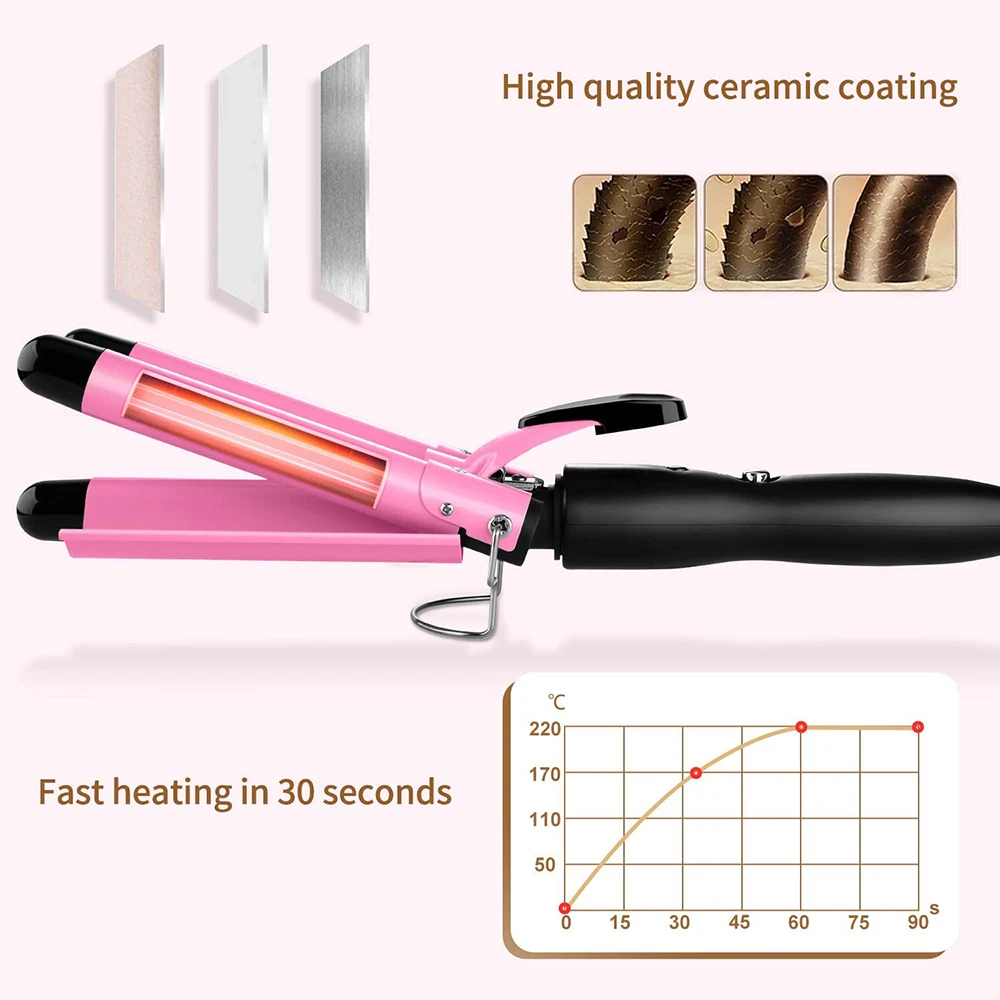 20/32mm Hair Curler Triple Barrels Ceramic Hair Curling Iron Professional Hair Waver Tongs Styler Tools for All Hair Types