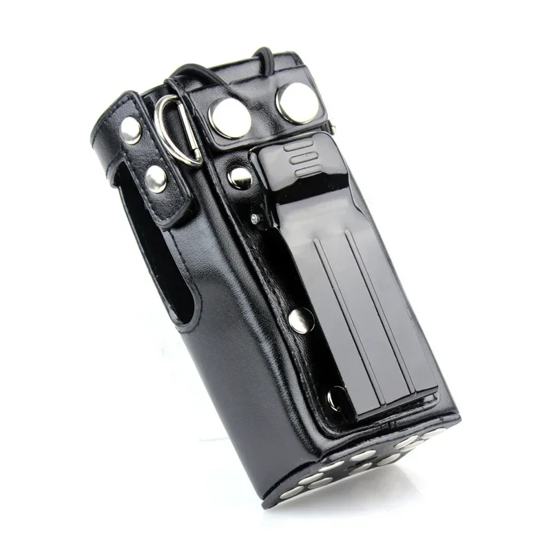 Hard Leather Carry Case Holster with Belt Clip Strap For Motorola GP3688 CP140 CP150 EP450 CP160 CP200 CP040 Two Way Radio Bag