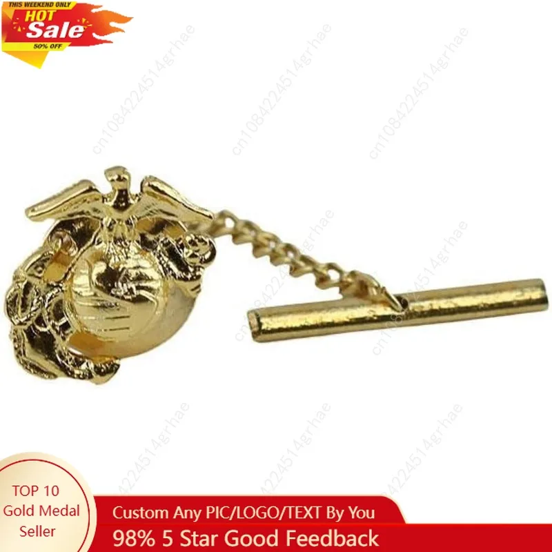 

Тай-тапка с эмблемой из 24-каратного золота Корпуса морской пехоты США от Vanguard