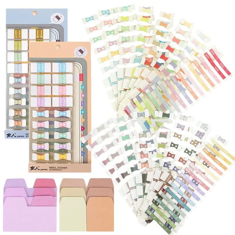 Color Index Gradient Multi Color Creative DIY Convenience Stickers
