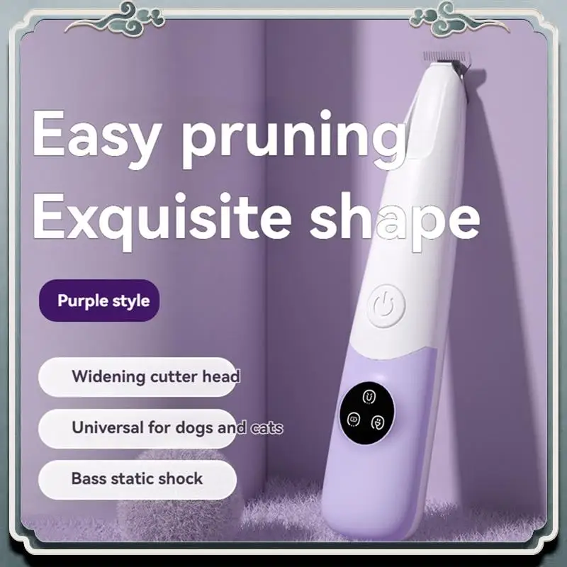 Tagliacapelli elettrico durevole per cani e gatti Strumento universale per rasatura di animali domestici Trimmer elettrico a basso rumore