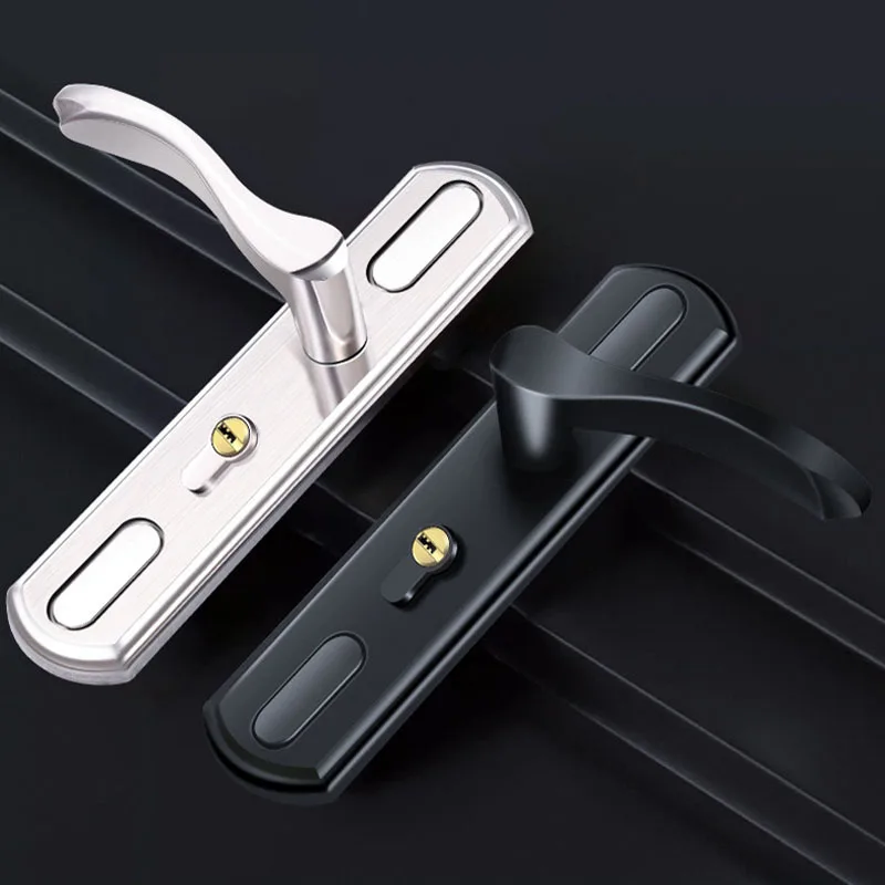 1 Set Classic‑Style Wooden Door Lock Adjustable Hole Spacing Silent Universal Hardware for Bedroom Bathroom Home Interior Door