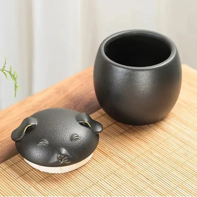 Cute Ceramics Pet Urns Cat Dog Head Cremation Ashes Urns for Dogs Cat Memorial Ashes Cremation Keepsake Pet Products Two Size