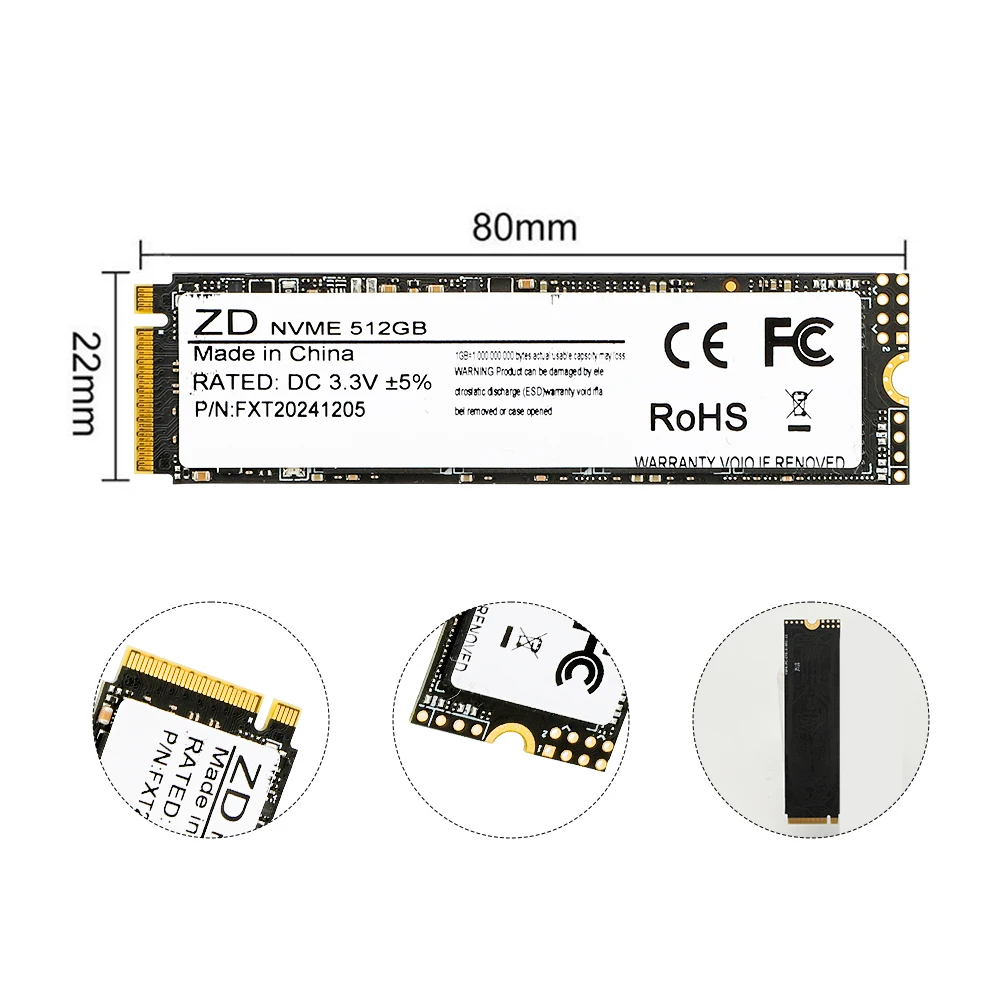 M2 NVME SSD 128 ГБ 256 ГБ 512 ГБ 1 ТБ 2000 МБ/с PCIE 3.0 Жесткий диск Внутренний твердотельный накопитель TLC 3D NAND Flash для ноутбука Настольного компьютера