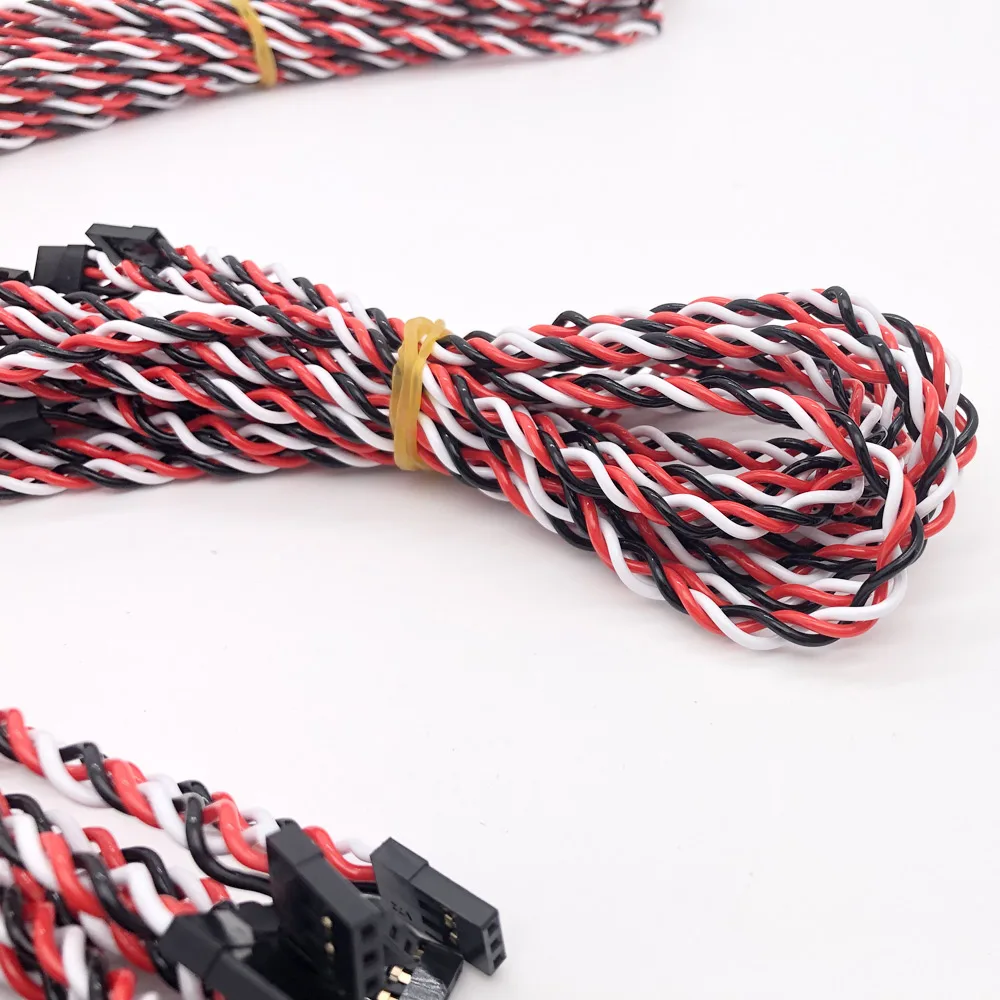 10/20 قطعة RC سيرفو تمديد الحبل سلك كابل الرصاص JR 100/150/200/300/500 مللي متر موصل ل RC الثابتة الجناح هليكوبتر طائرة بدون طيار