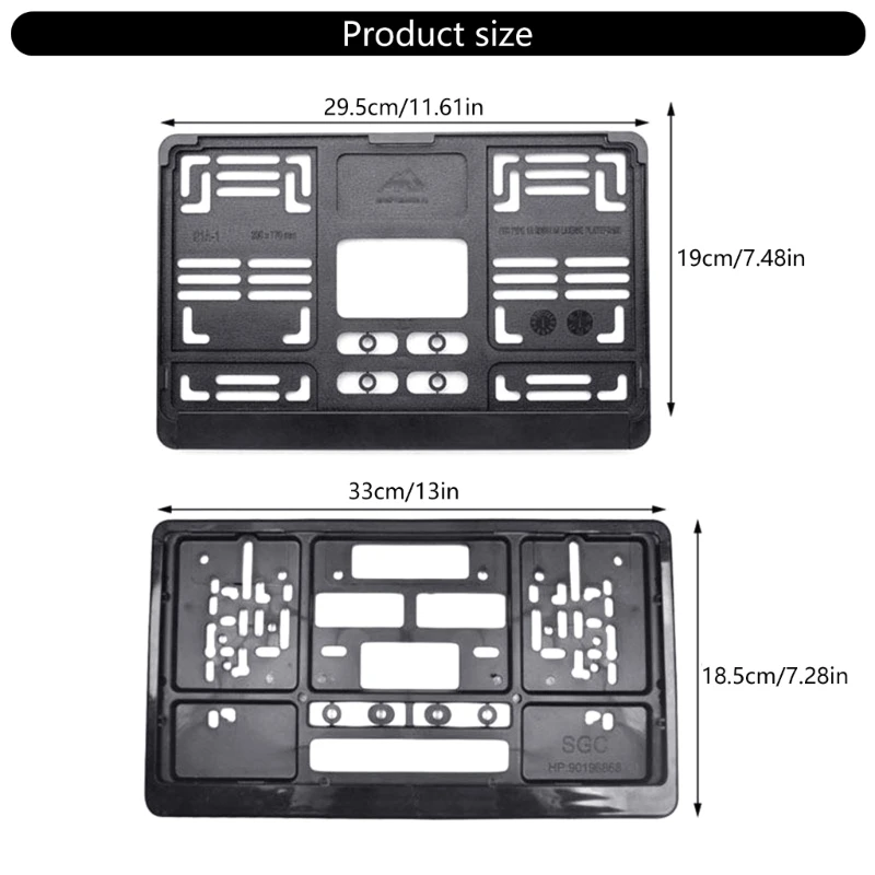 مانعة لتسرب الماء إطار لوحة رقم السيارة ABS لوحة ترخيص قوس تثبيت بسيط