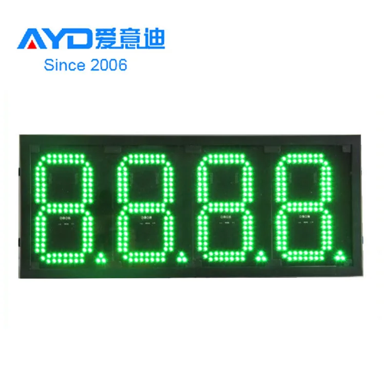 Lengthy Competitive Price Outdoor LED Billboard 7 Segment LED Display Gas Station LED Price Changers