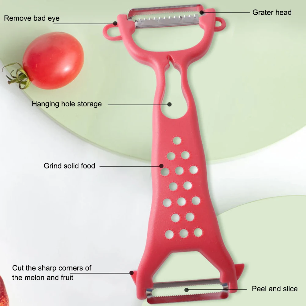 Green MultiFunction Vegetable Fruit Peeler Grater Hand Slicer Cutter Cucumber Carrot Potato Knifes Kitchen Tools