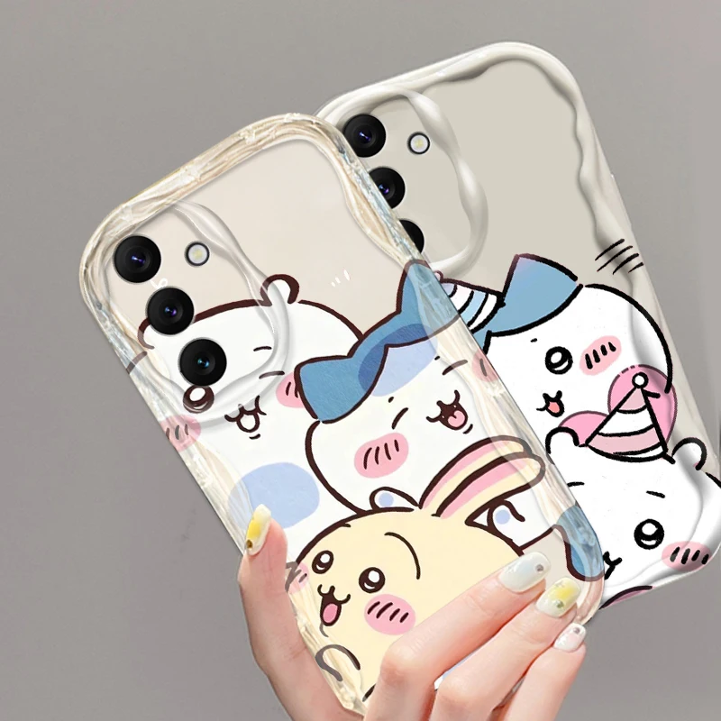 Usagi Chiikawa Hachiware Cute For Samsung A55 A54 A53 A52 A35 A34 A33 A32 A25 A24 A23 A22 A21S A15 A13 A14 5G Wave Oil Soft