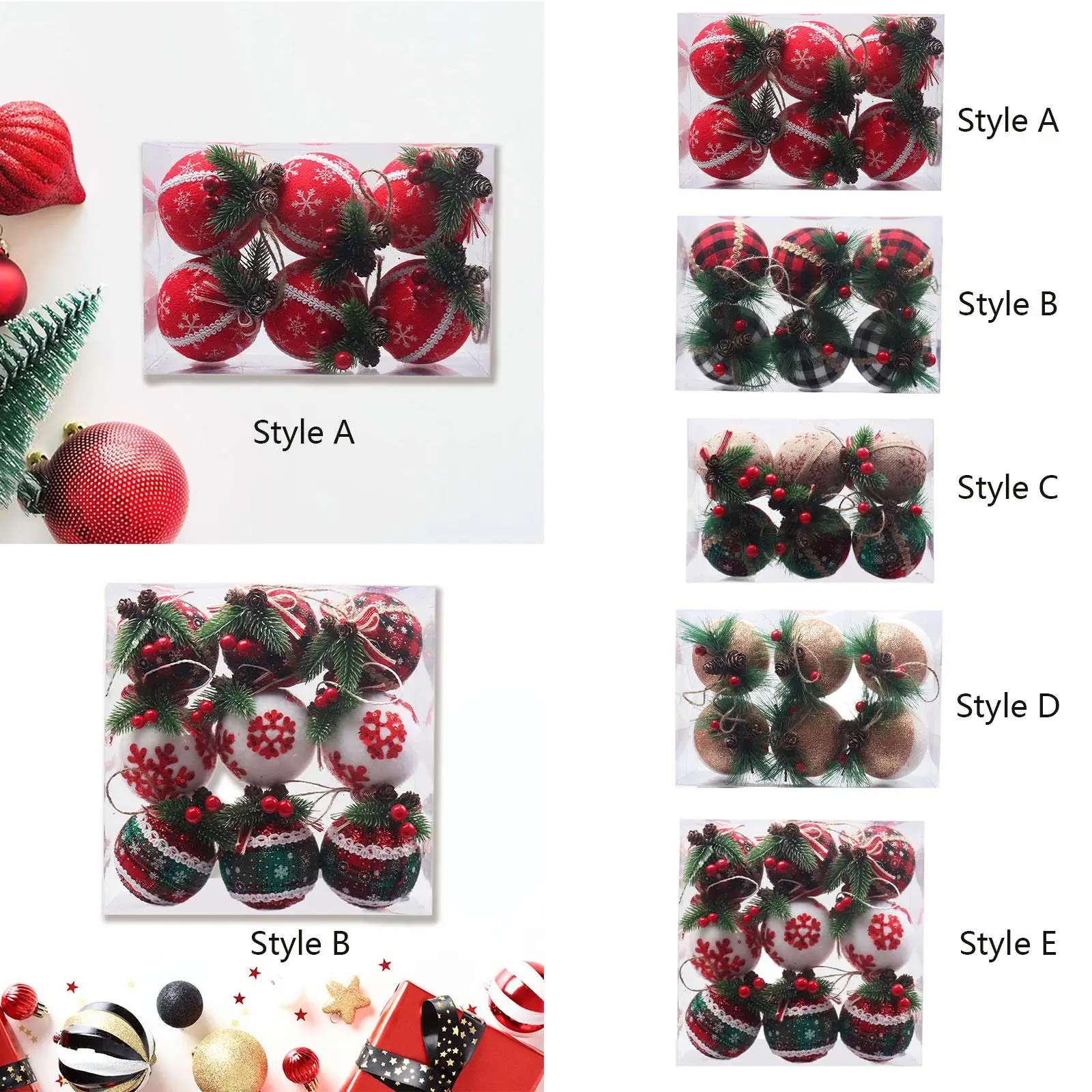 Christmas Balls Reusable DIY Christmas Tree Decorations Hanging Decorations