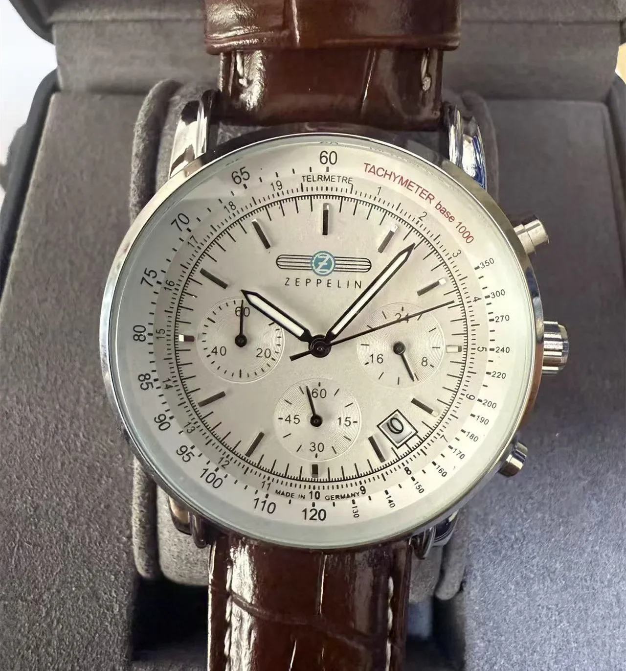 Jam Tangan Pria Seri Zeppelin 8886M Baru Terlaris Jam Tangan Kuarsa Tanggal Waktu Tiga Jarum Kecil Jam Tangan Bisnis Retro Klasik