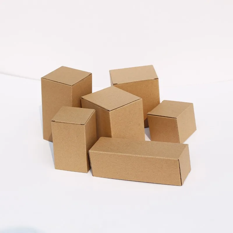 20 PCS/lot Neutral Color Carton Three Layers Of Corrugated Paper Boxes Cowhide E White Box Packing Box Blank Box