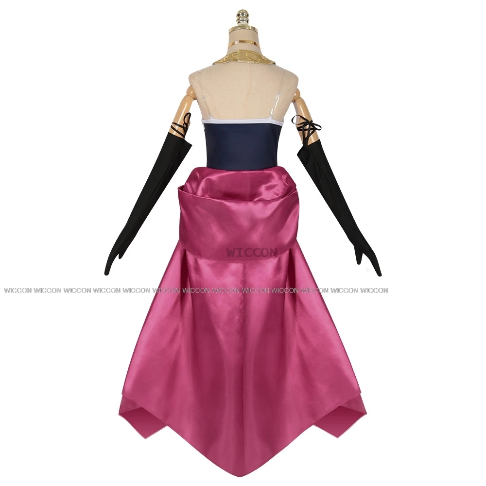 Aura Cosplay disfraz ropa peluca uniforme Cosplay ejército Cadres de demonio ejército Halloween guillotina Aura Demonlord's Party