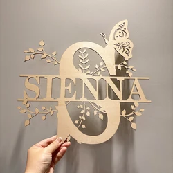 Personalized Wood Name Sign, Monogram Sign, Custom, Hang Up, Family Name Sign, Garden Door Sign, Wedding, Party, Wall Decoration