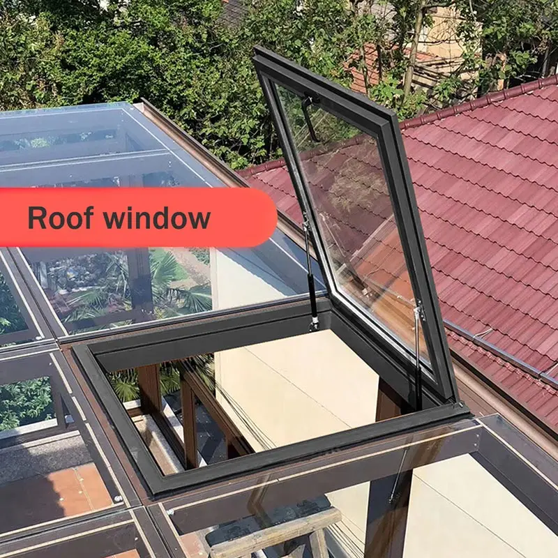 Roof Window And Skylight Basement Daylighting Door Multi-angle Roof Viewing Aluminium Window Customized