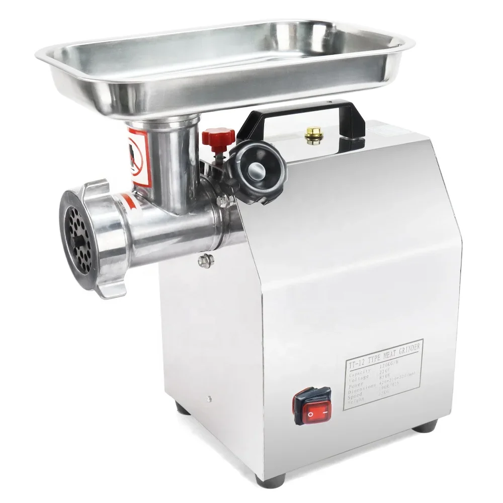 

Restaurant Electric Stainless Steel Meat Grinder Heavy Duty Meat Mincer Machine With Sausage Stuffer Tube