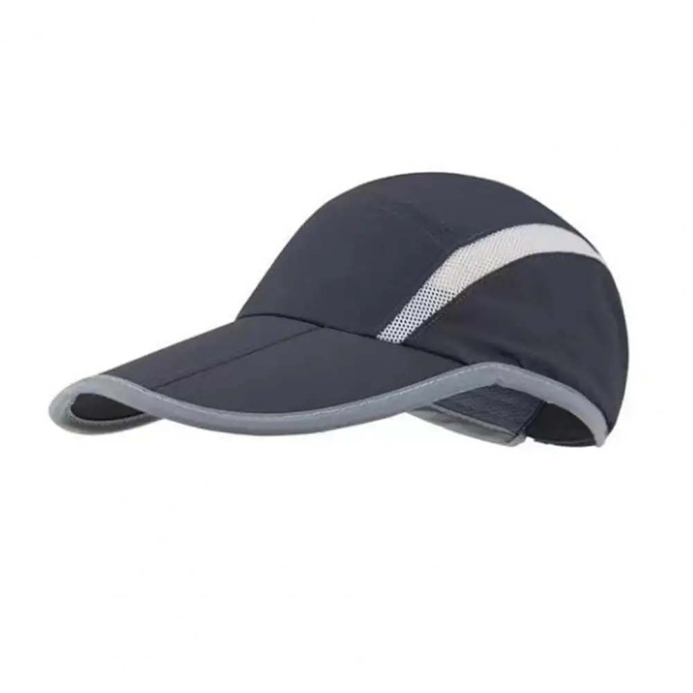 Moisture-wicking Baseball Hat Sunshade Sports Hat with Reflective Strip for Running Hiking Golf for Outdoor for Cycling