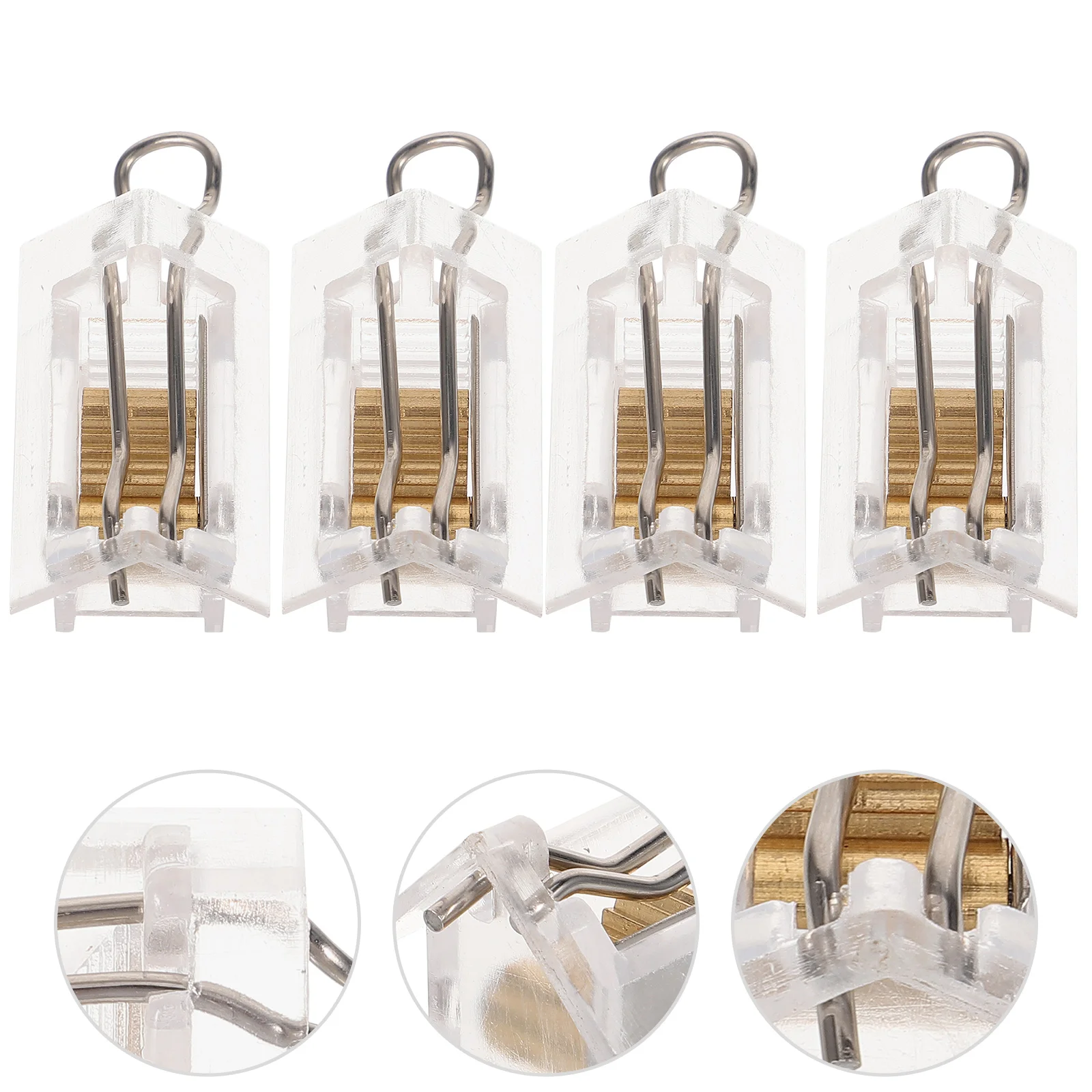 4 Pcs Venetian Blind Gear Cord Lock Pleated Curtains Wire Locks Part Roller Fittings Major Install Accessories Parts