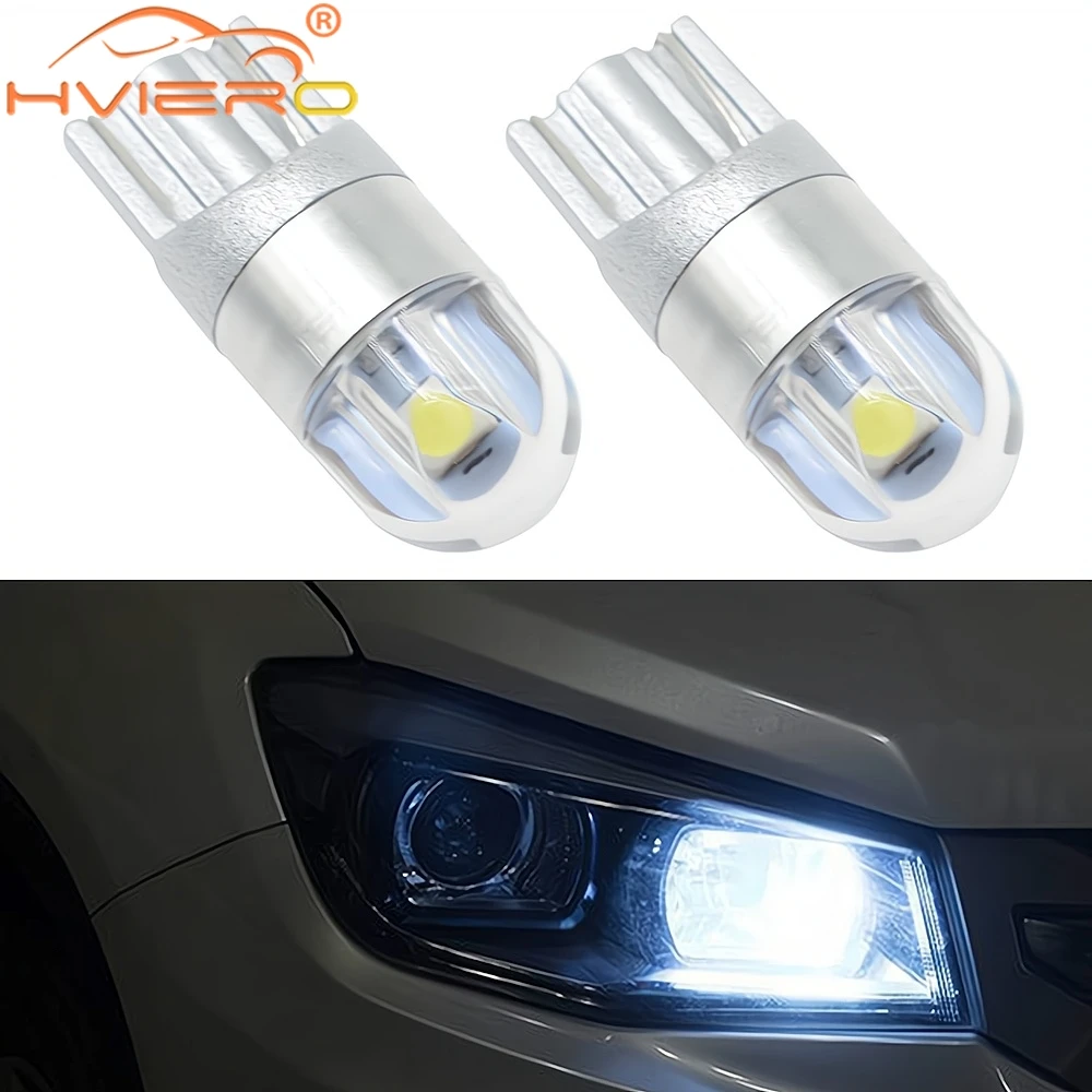 

1/2X T10 W5W Leds 3030 Wedge Bulb Auto Dome Reading Car Light Sidemarker Sidelight Parking Lights 194 Lamp Bulbs Multiple Color