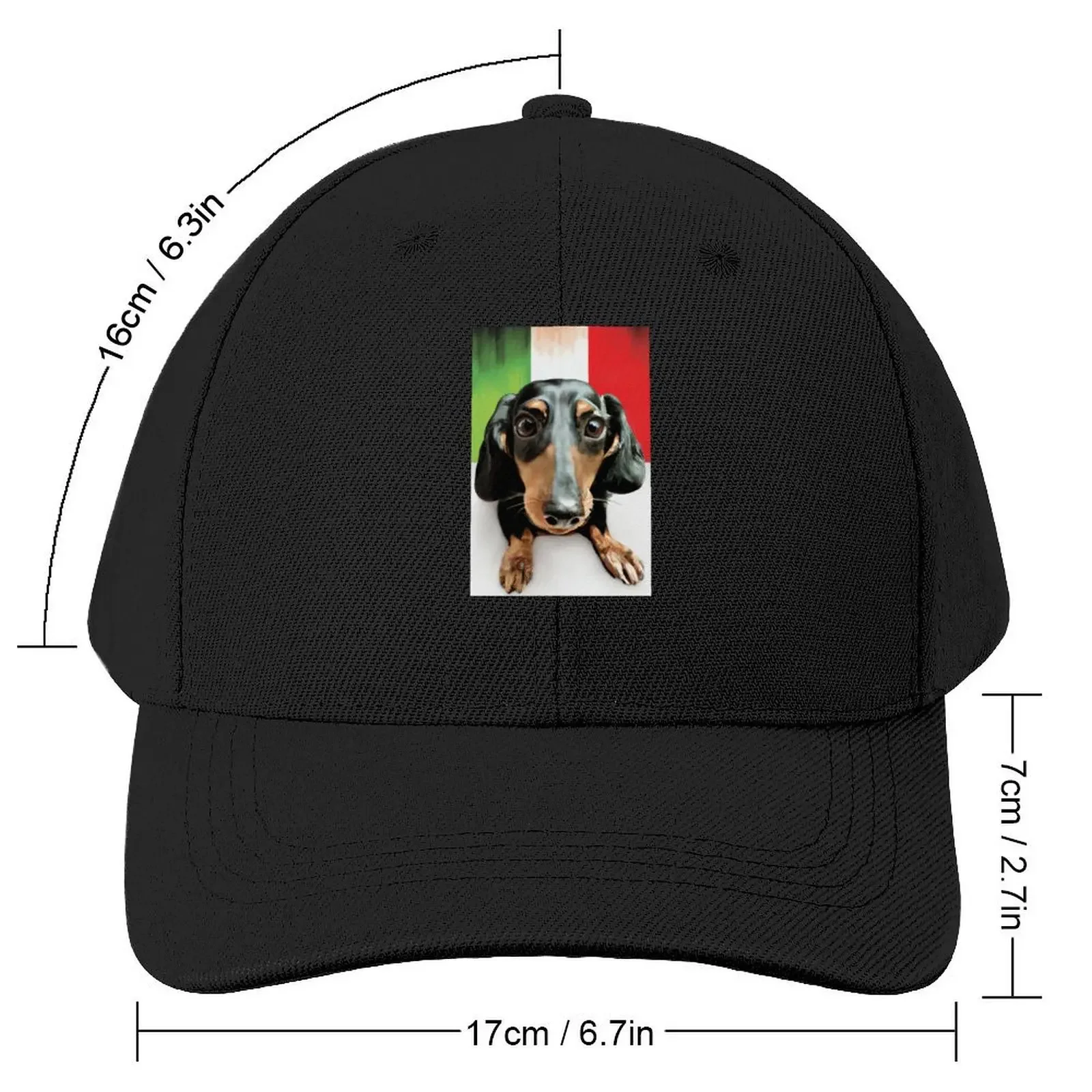 Bella the Playful Dachshund - Pet Dog Commission 05Cap Baseball Cap tea Hat |-F-| western Hat For Women 2025 Men's