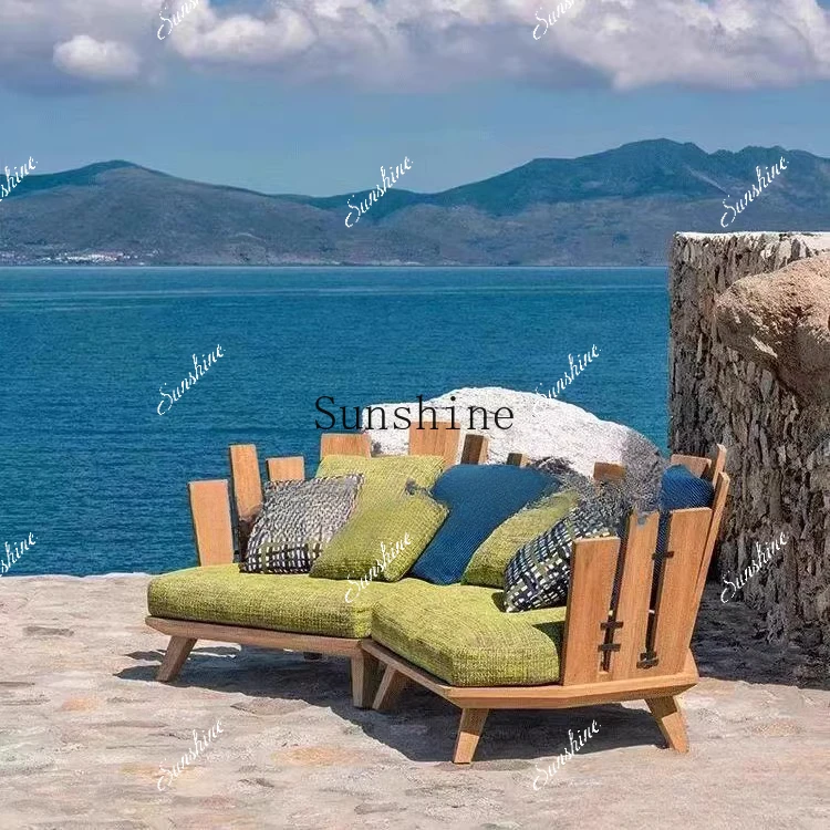 Italian minimalist solid wood sofa chair design modern hotel B & B leisure high-end furniture  FT
