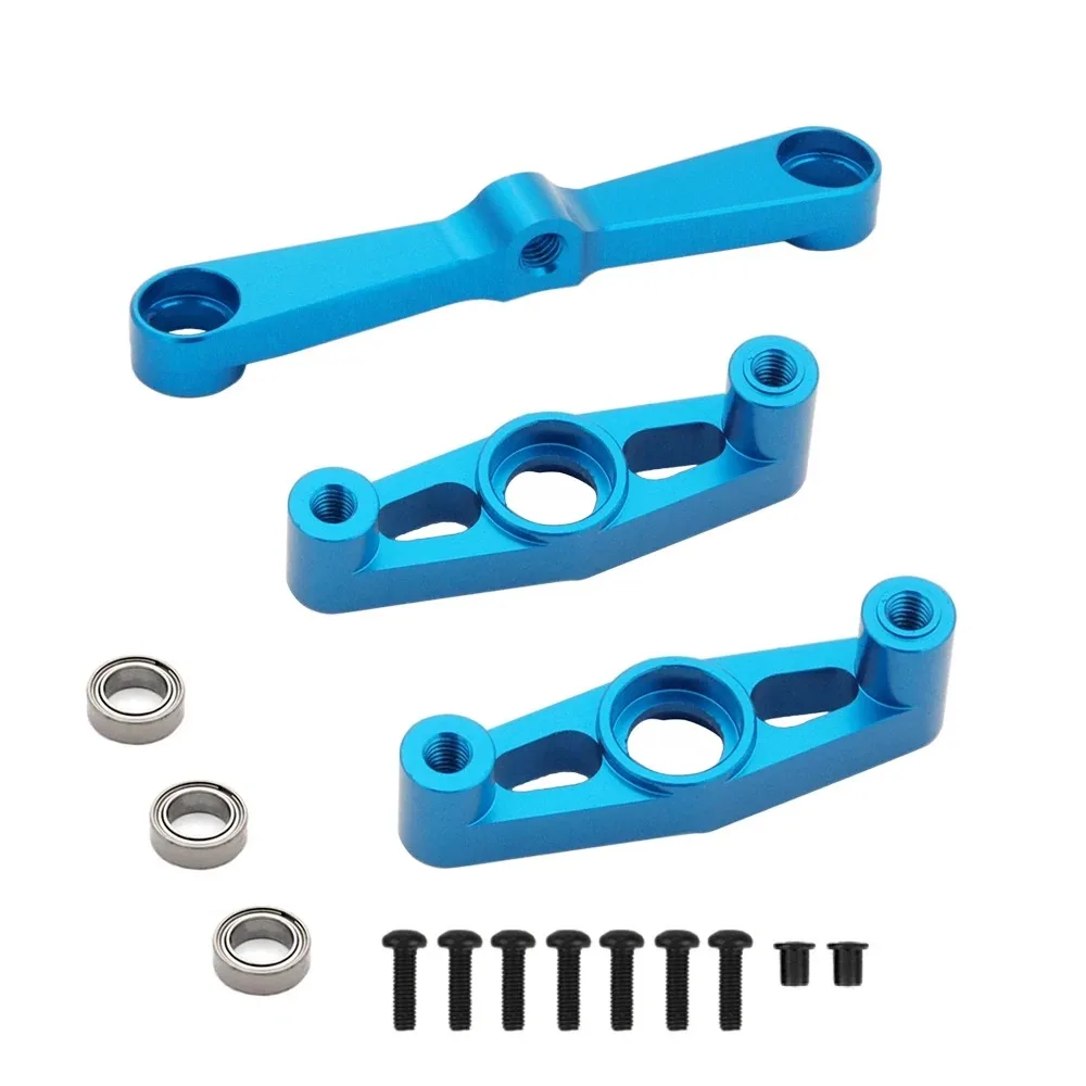 

Metal Steering Assembly with Bearing for Tamiya TT02 TT-02 1/10 RC Car Upgrade Parts DIY