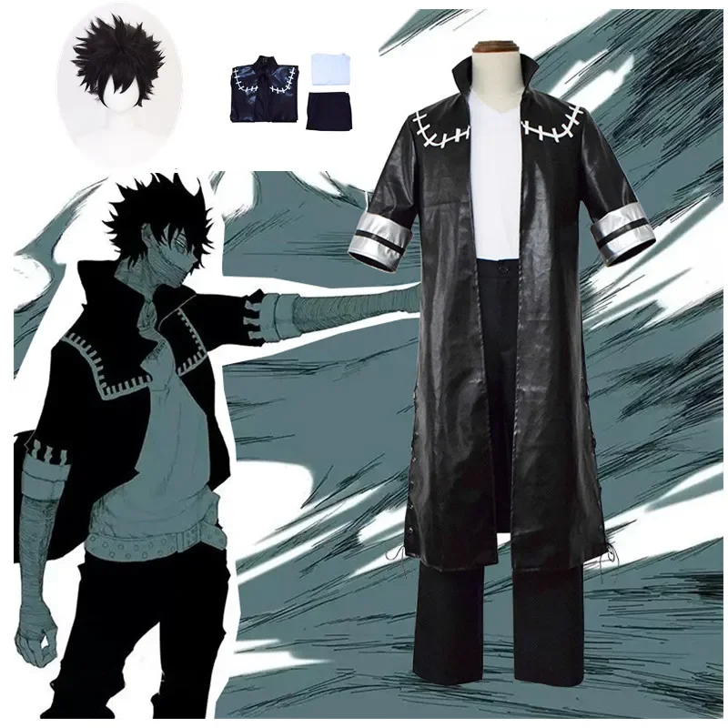 Anime My Hero Academia Dabi OCHACO URARAKA Cosplay Costume Full Set Men Women Jacket Coat T Shirt Wigs Halloween