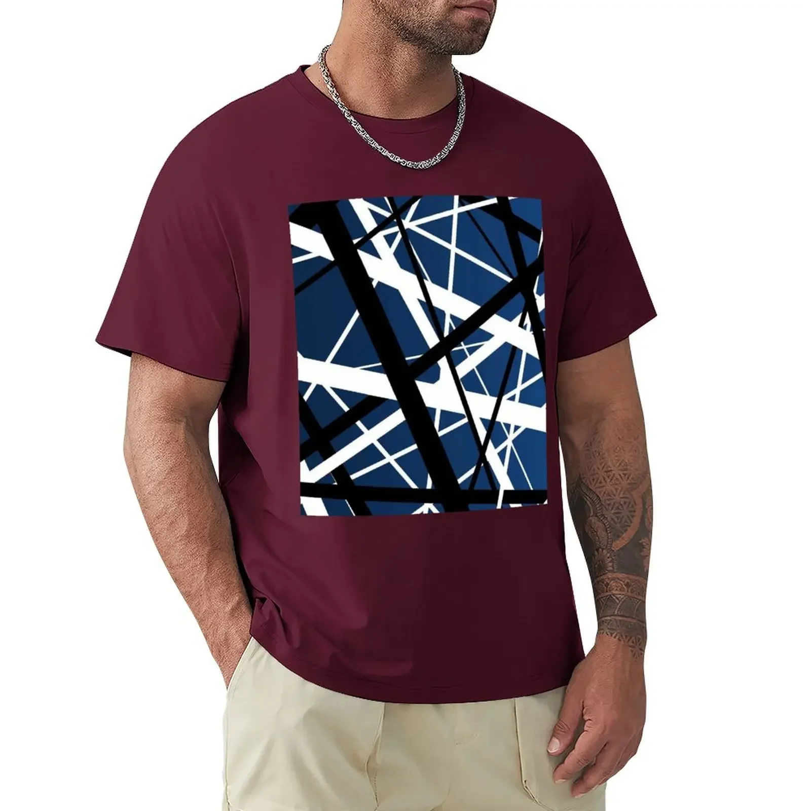 EVH T-Shirt Aesthetic clothing summer tops mens t shirts pack heavyweight Round Neck graphic harajuku men clothing New Arrival image 2