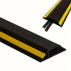 Floor Cord Cover Protector Overfloor Cord Protector Self-Adhesive Power Cable Protector Silicone Cord Extension Protect Wires