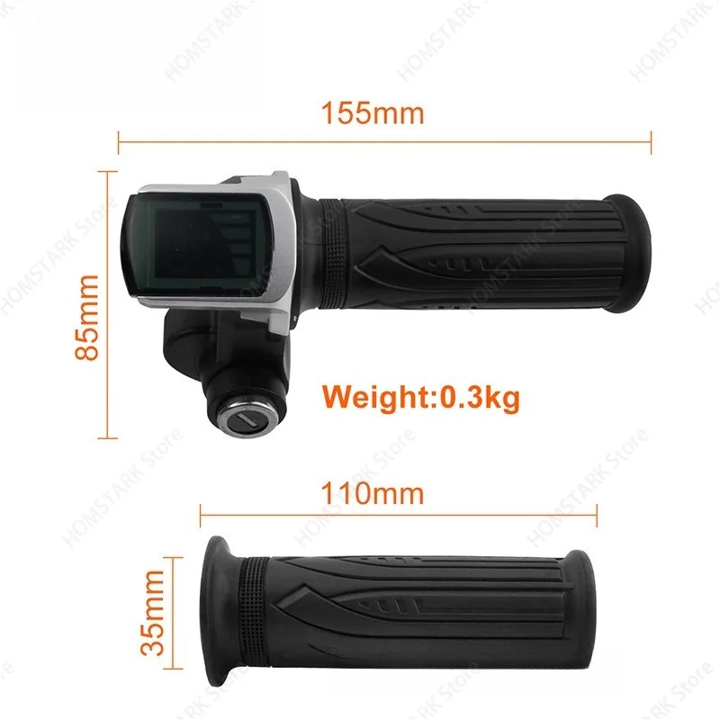 24V Throttle Accelerator With Key Switch Battery Indicator Light For Electric Scooter E‑Bike Replacement Spare Accessory