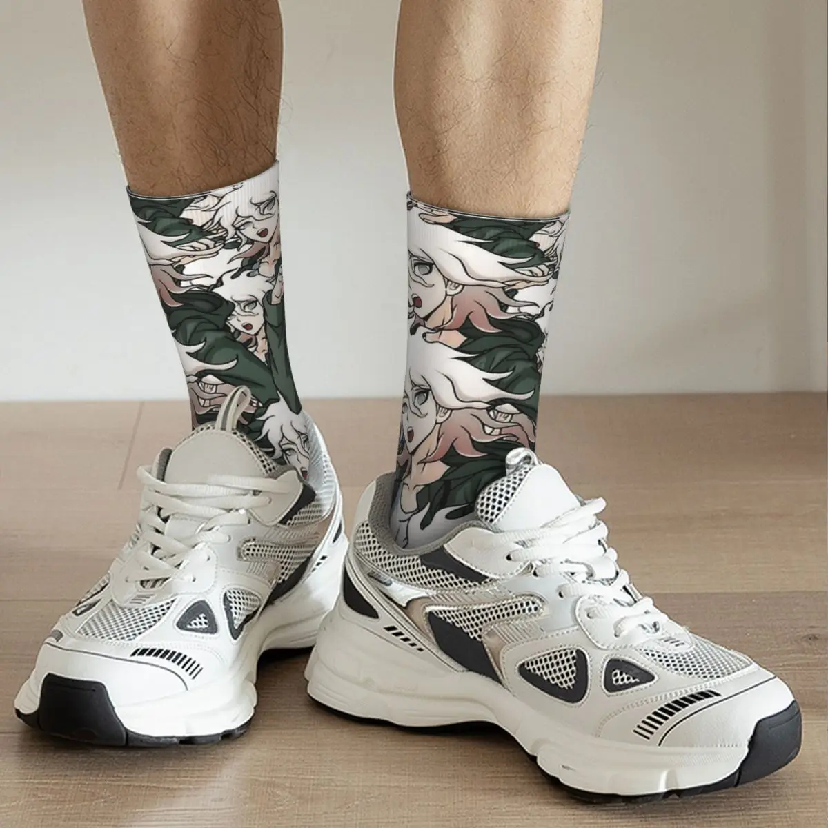 Nagito Komaeda Voice Hope Retro Danganronpa Makoto Game Unisex Socks Hiking 3D Print Happy Socks Street Style Crazy Sock