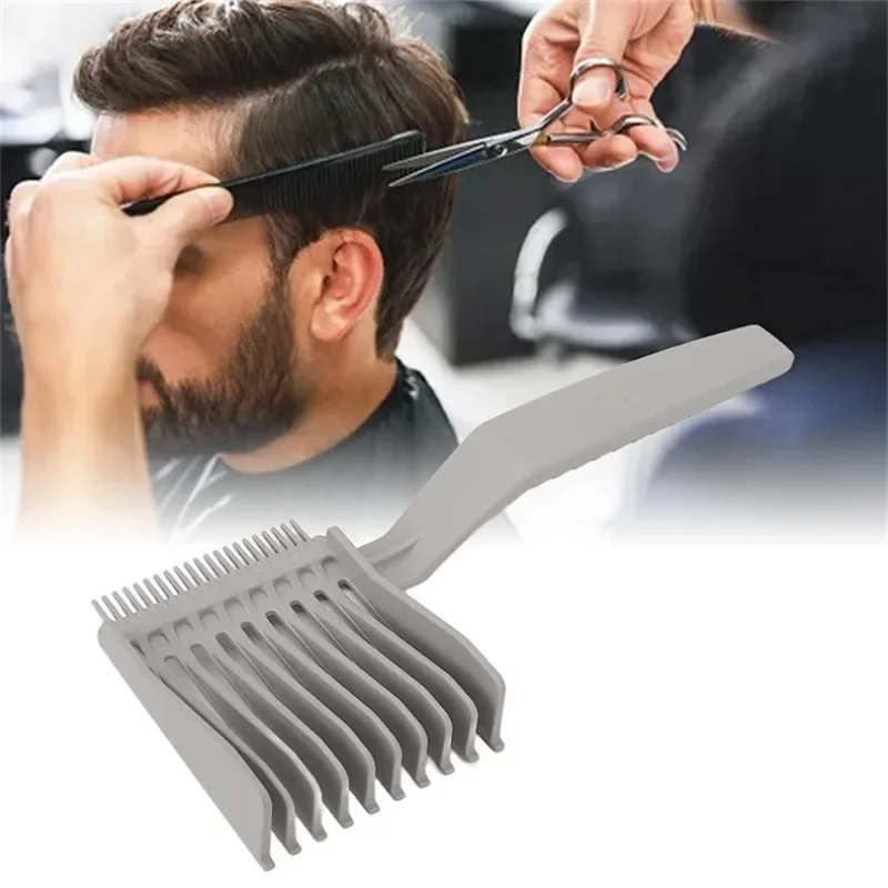 Peine de peinado para hombres, herramientas de peinado, peine de guía superior plana, cortadora de corte de pelo antiestática, herramienta de corte de pelo profesional, nuevo