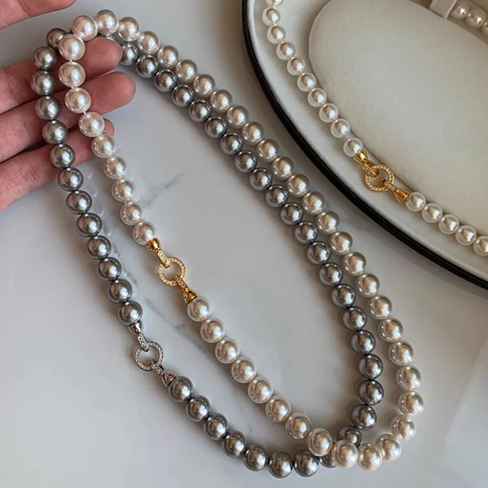 

New Charming Pearl Necklace for Women Girls Gift Summer Versatile Collar Sweater Chain Accessories Luxury Clothing Accessories