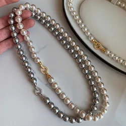 New Charming Pearl Necklace for Women Girls Gift Summer Versatile Collar Sweater Chain Accessories Luxury Clothing Accessories