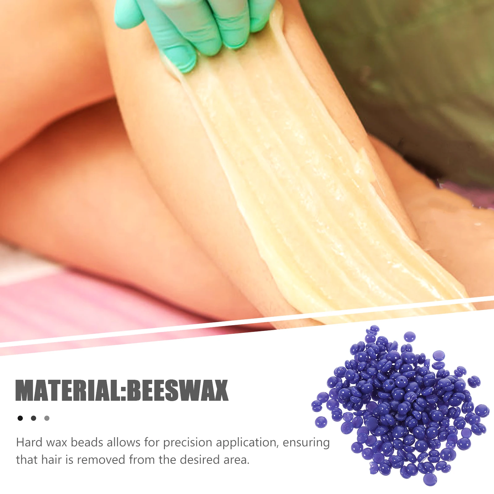 

3 Packs Hard Wax Beans for Sensitive Skin Hair Removal Face Legs Arms Chest Back Hard Wax Beads Bikini