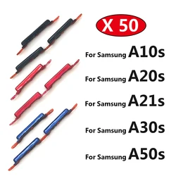 50 sztuk, nowy boczny klawisz zasilania + przycisk głośności do Samsung A10S A107F A20S A207F A21S A217F A30S A307F A50S A507F A21s