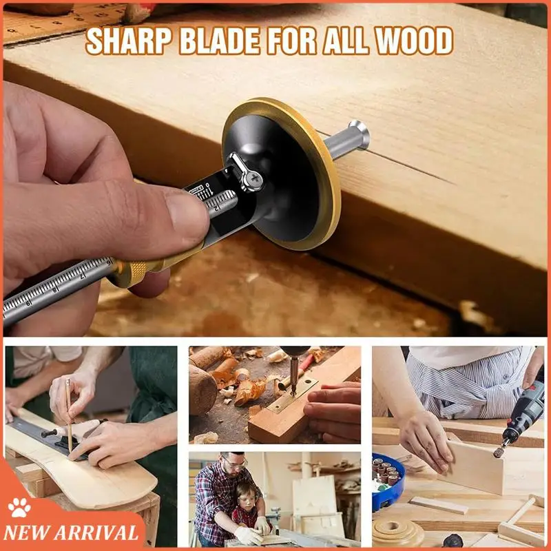 

Emption!Wheel Marking Gauge,Woodworking Dovetail Scribing Gauge, Scriber Marking Tools, Essential Tools For Woodworking Projects