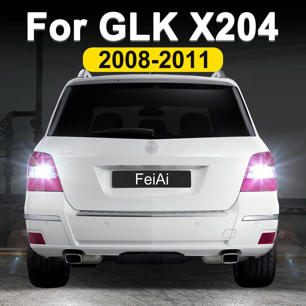 Luzes de Ré LED para Mercedes Benz GLK X204, Acessórios GLK X204 2008 2009 2010 2011 2012 2013 2014 2015, Lâmpada de Luz de Ré