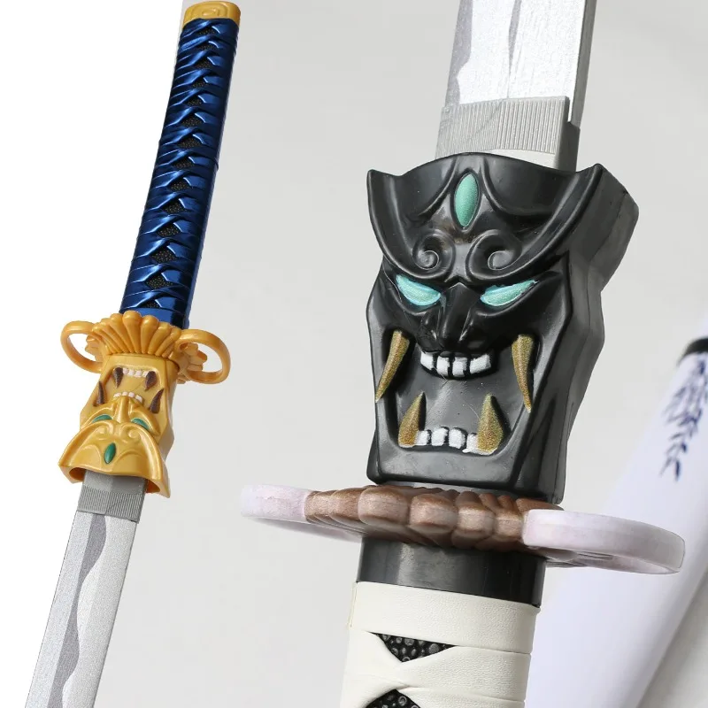 102cm/40.16in Valorant Wooden Katana Game Peripherals Model Cosplay Props Samurai Sword Collectible Crafts Display Practice Toys