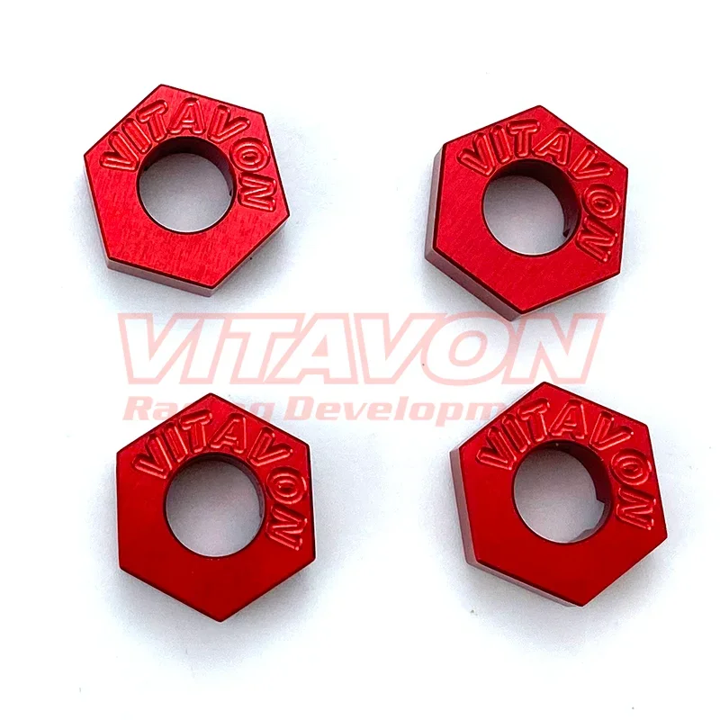 VITAVON-CNCアルミニウム六角アクスルキット、プラスチックナットのみと互換性、12mm