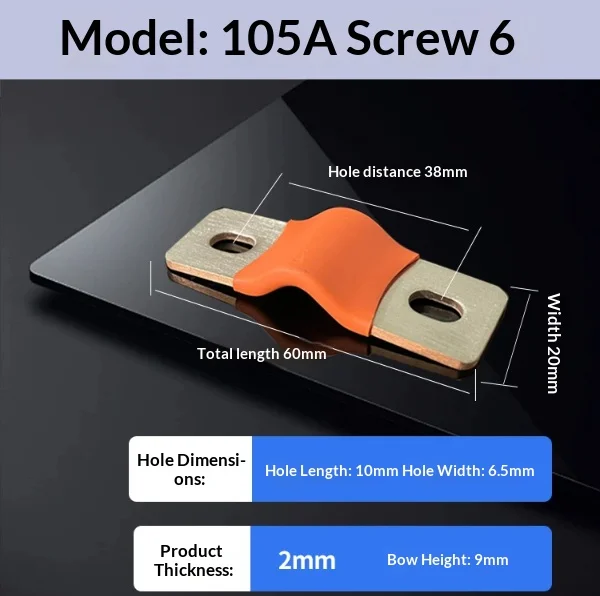 105A Flexible Copper Busbar, Copper Foil Connector with Insulating Sleeve for Battery Module